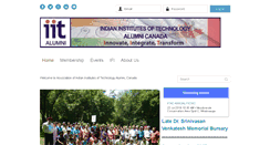 Desktop Screenshot of iitalumnicanada.com